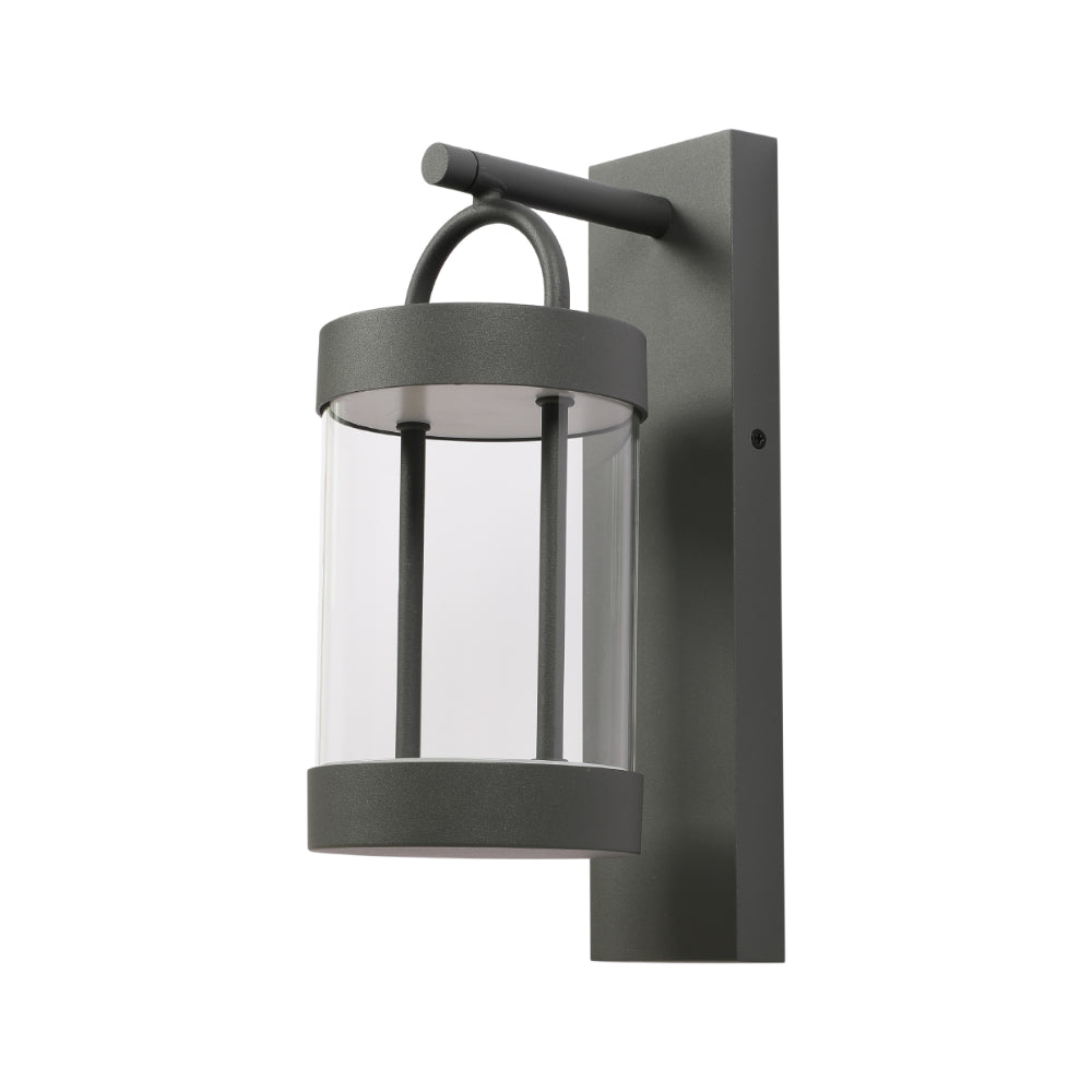 Cassian LED Outdoor Lantern Wall Light 8W 3000K Dark Grey 1