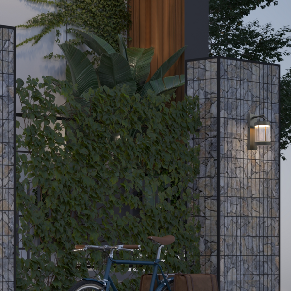 Cassian LED Outdoor Lantern Wall Light 8W 3000K Dark Grey 5