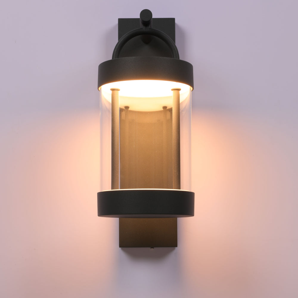 Cassian LED Outdoor Lantern Wall Light 8W 3000K Dark Grey 7