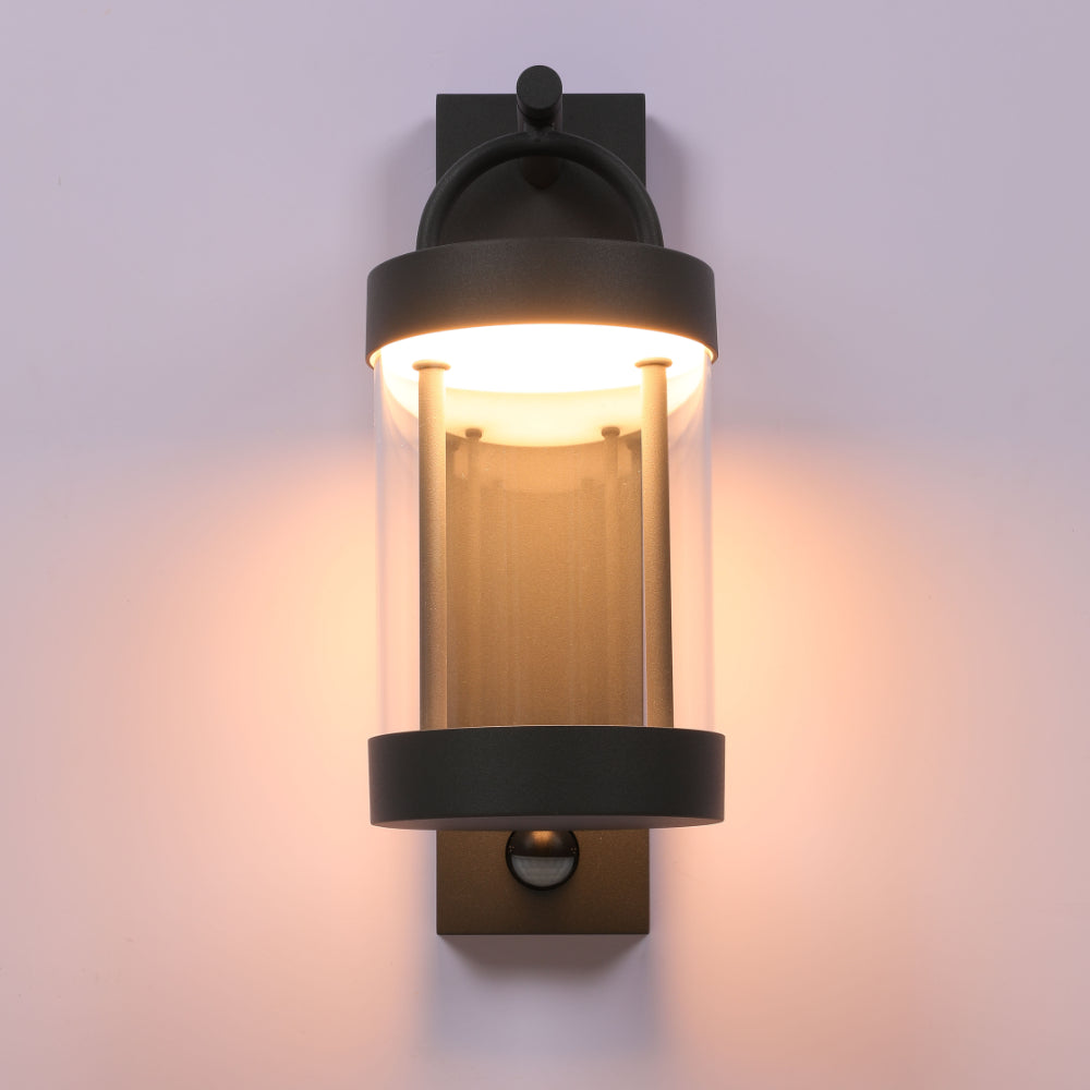 Cassian LED Outdoor Lantern Wall Light 8W 3000K Dark Grey