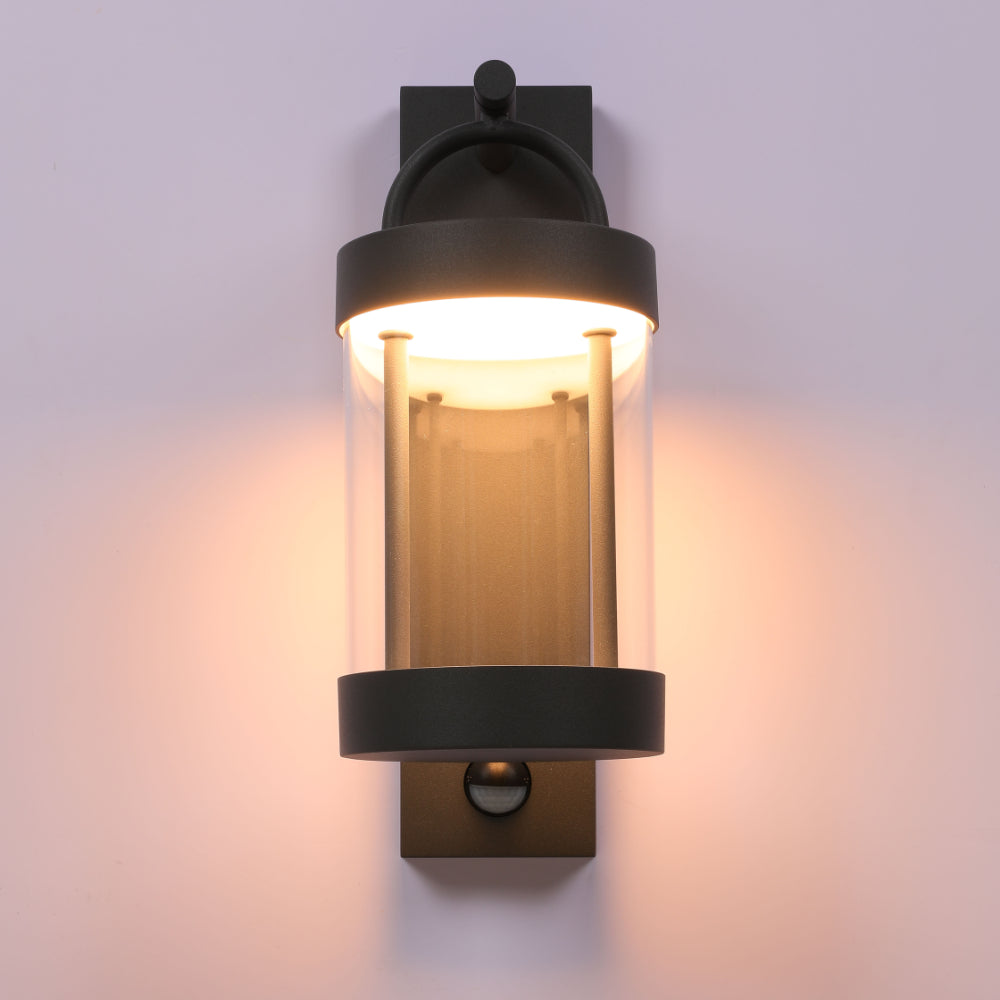 Cassian LED Outdoor Lantern Wall Light 8W 3000K Dark Grey 8