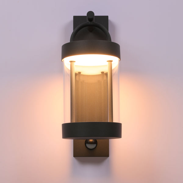 Cassian LED Outdoor Lantern Wall Light 8W 3000K Dark Grey 8