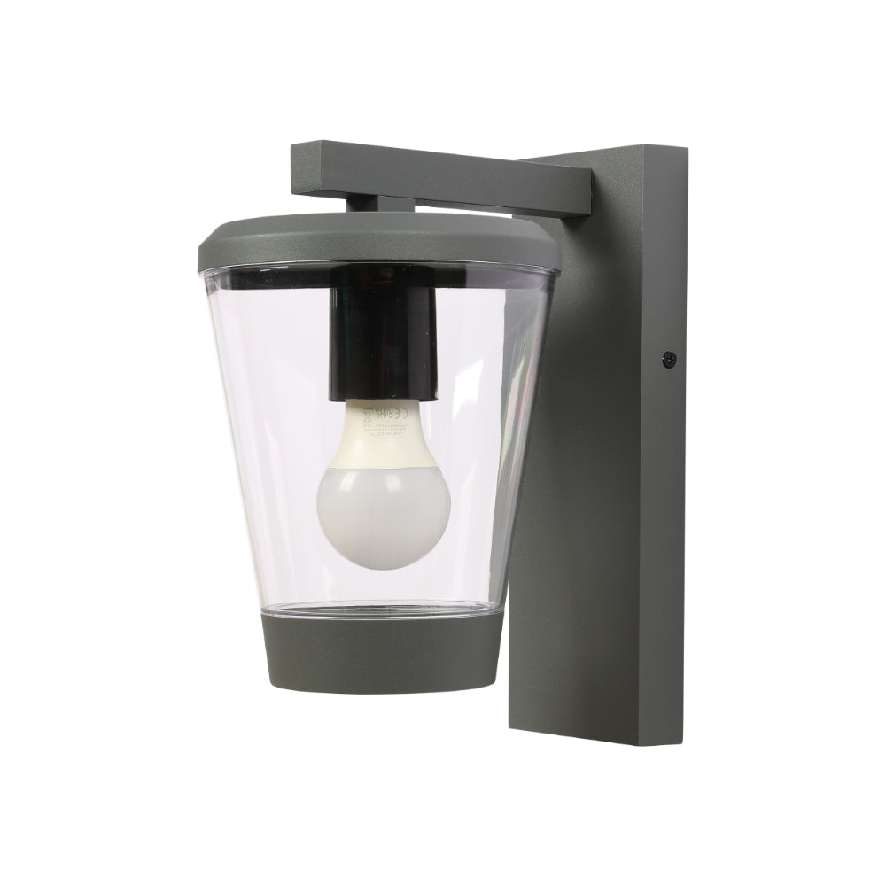 Cavado Modern Outdoor Lantern Wall Light E27 Dark Grey
