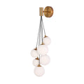 Glass Wall Light TEKLED Celestial Cascade Wall Light-Opal-151-20054