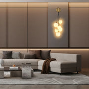 Glass Wall Light TEKLED Celestial Cascade Wall Light-Opal-151-20054