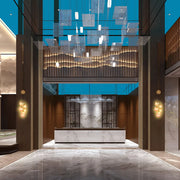 Glass Wall Light TEKLED Celestial Cascade Wall Light-Amber-151-20056