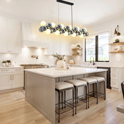Modern Chandelier TEKLED Celestial Cluster Vertical and Horizontal Chandeliers-33 Globe-159-18314