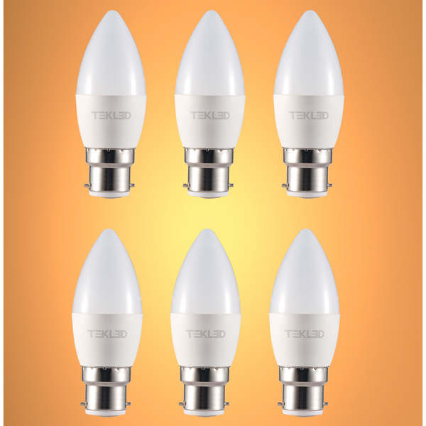 Cetus LED Candle Bulb C37 B22 Bayonet Cap 6W 15