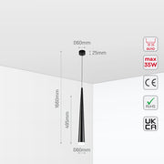 Cone Pendant Downlight GU10, Pendant Downlight, TEKLED 13