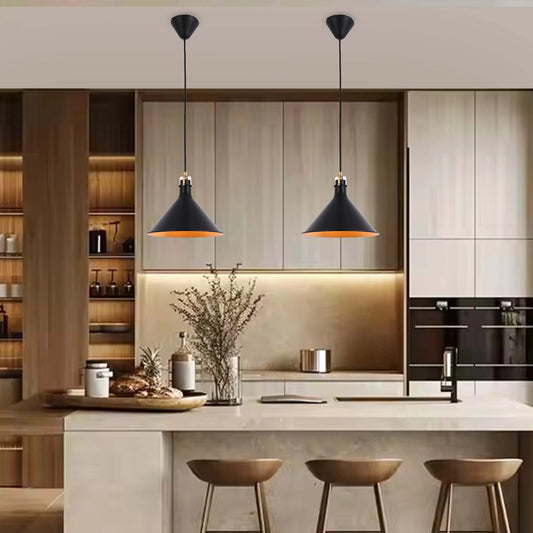 Conical Pendant Light - E27 Fitting, 40W Max, Dimmable