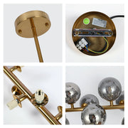 Close shot of the Cosmos Sphere Pendant Chandelier-159-18256