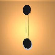 Crescent Sunset Lunar Eclipse Modern Nordic LED Wall Light Black 3000K 8W 1