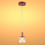 Cross-Hatch Textured Glass Pendant Light - E27 Fitting, 110mm Diameter