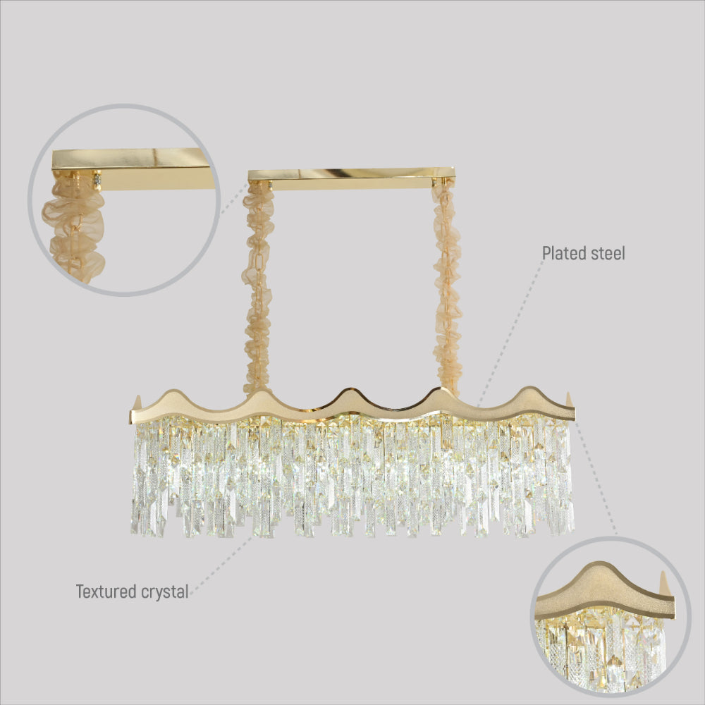 Details of Crown Crystal Chandelier Ceiling Light | TEKLED 159-18097