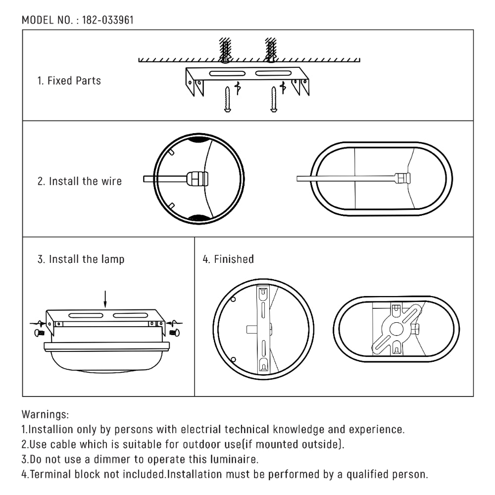 Curved Plastic Modern LED Outdoor Wall Light 15W