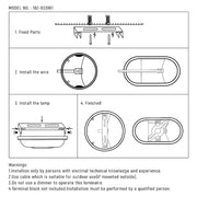 Curved Plastic Modern LED Outdoor Wall Light 15W 15