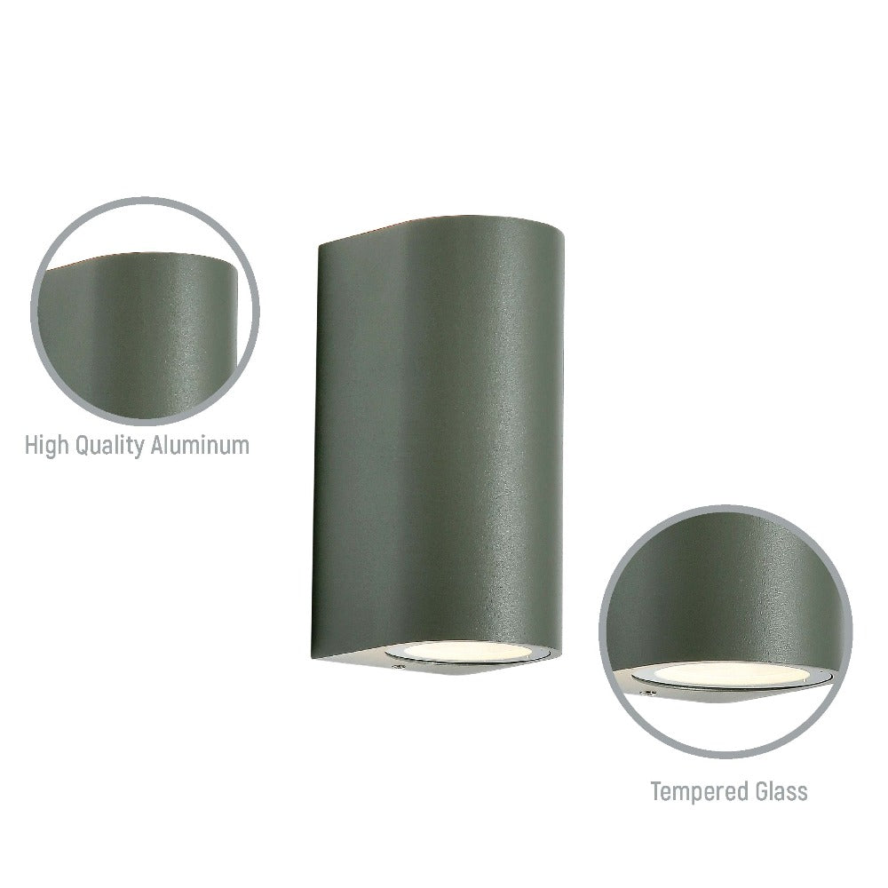 Details of Cylinder wall light ip54 GU10 up and down light