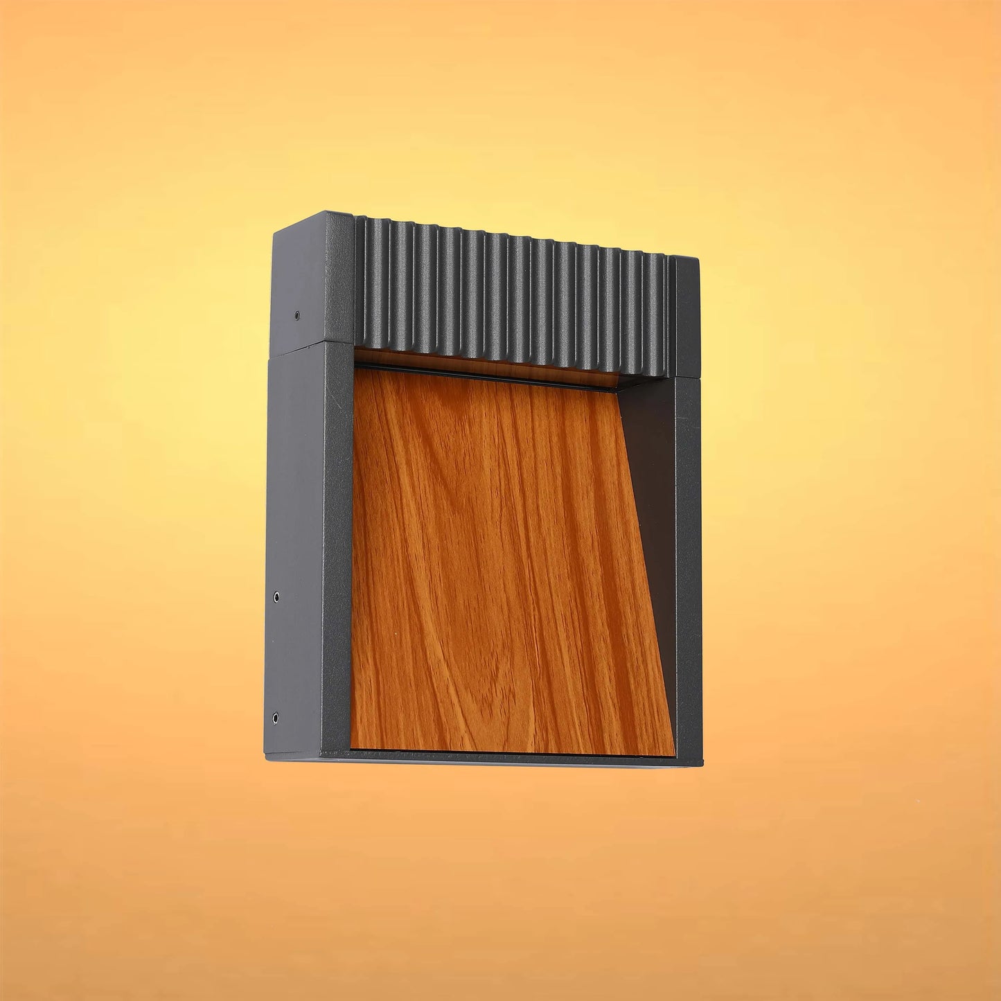 Stylish outdoor wall light with sleek, modern design. Creates a warm, inviting glow for your home's exterior.