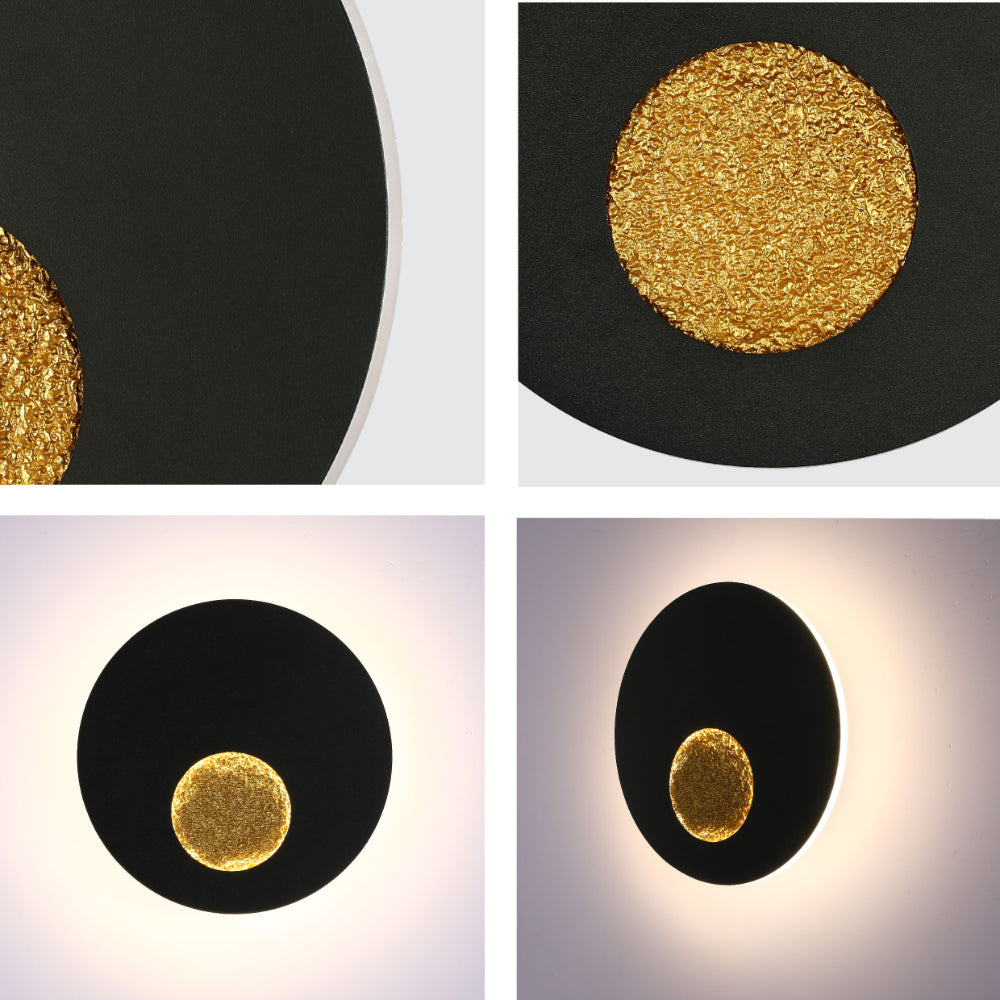 Eclipse Radiance LED Wall Light Black 4000K 7