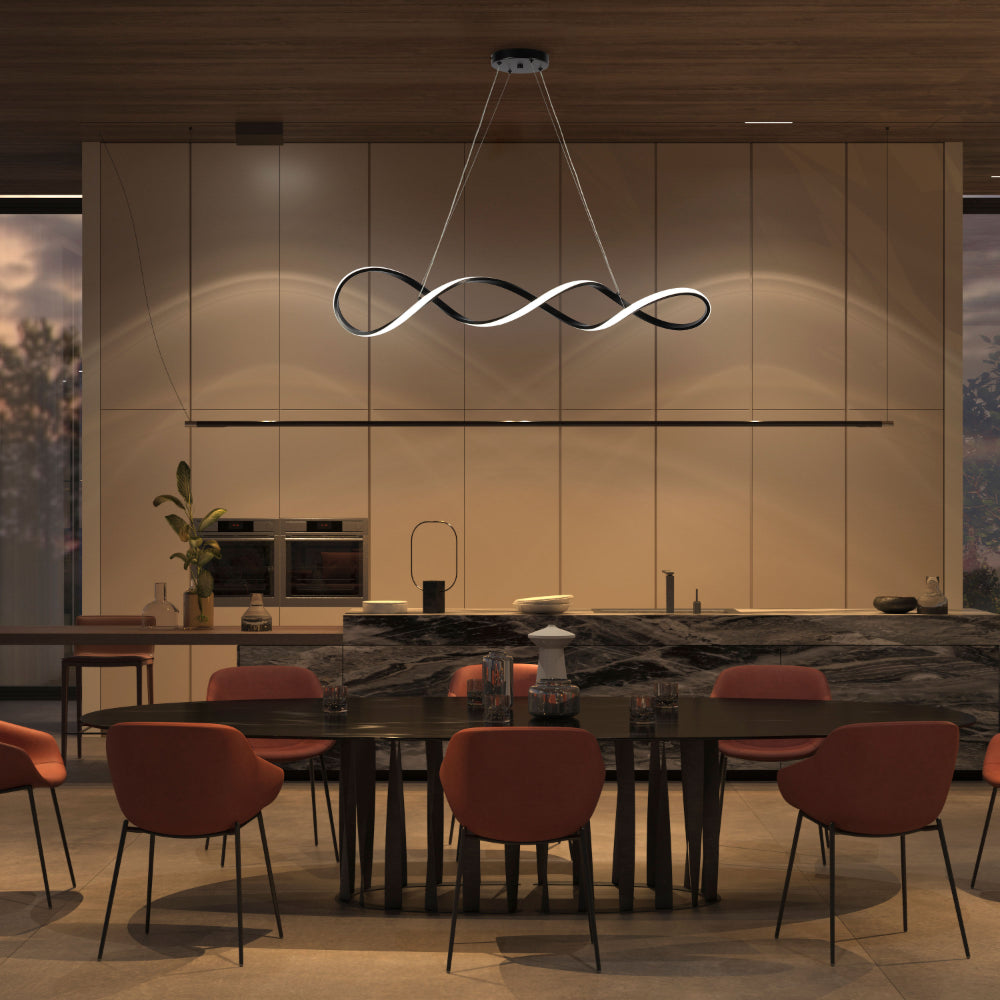 Elegant Infinity LED Pendant Light, Modern Ceiling Light, TEKLED 6