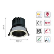 Elite Adjustable COB LED Downlight 10W 29