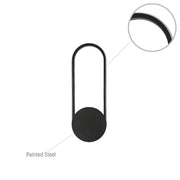 Ellipse Ambient LED Wall Sconce Black 3000K 24W 6