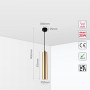 Faceted Pendant Downlight GU10, Pendant Downlight, TEKLED 9