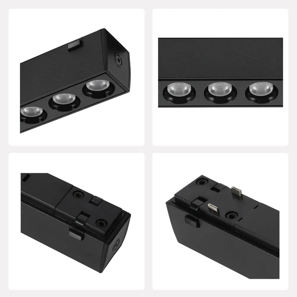 Details of the Fixed Magnetic Track Light with Laser Blade Design-169-03109