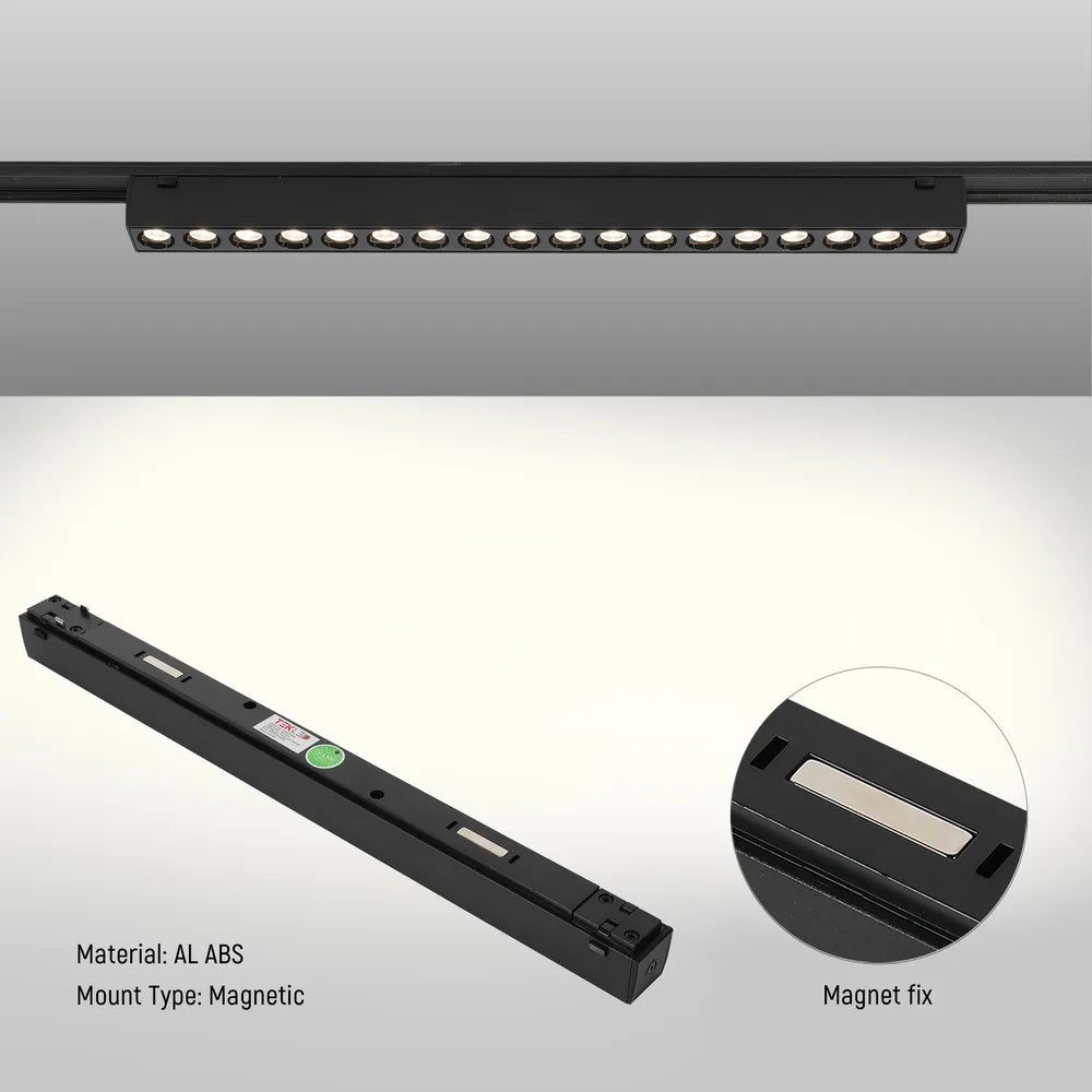 Close shot of the Fixed Magnetic Track Light with Laser Blade Design-169-03110