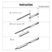 User manual for Fixed Magnetic Track Light with Laser Blade Design-169-03110