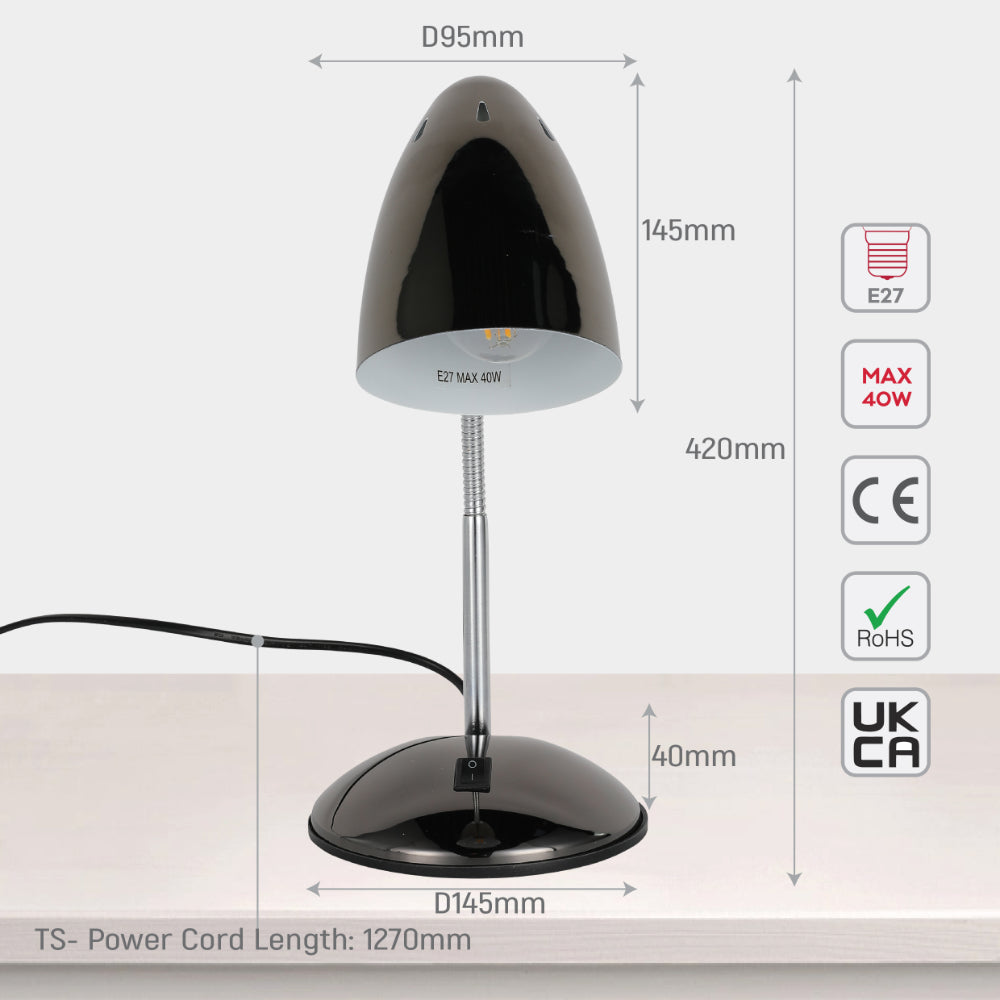 Flex Neck Metal Desk Lamp 14