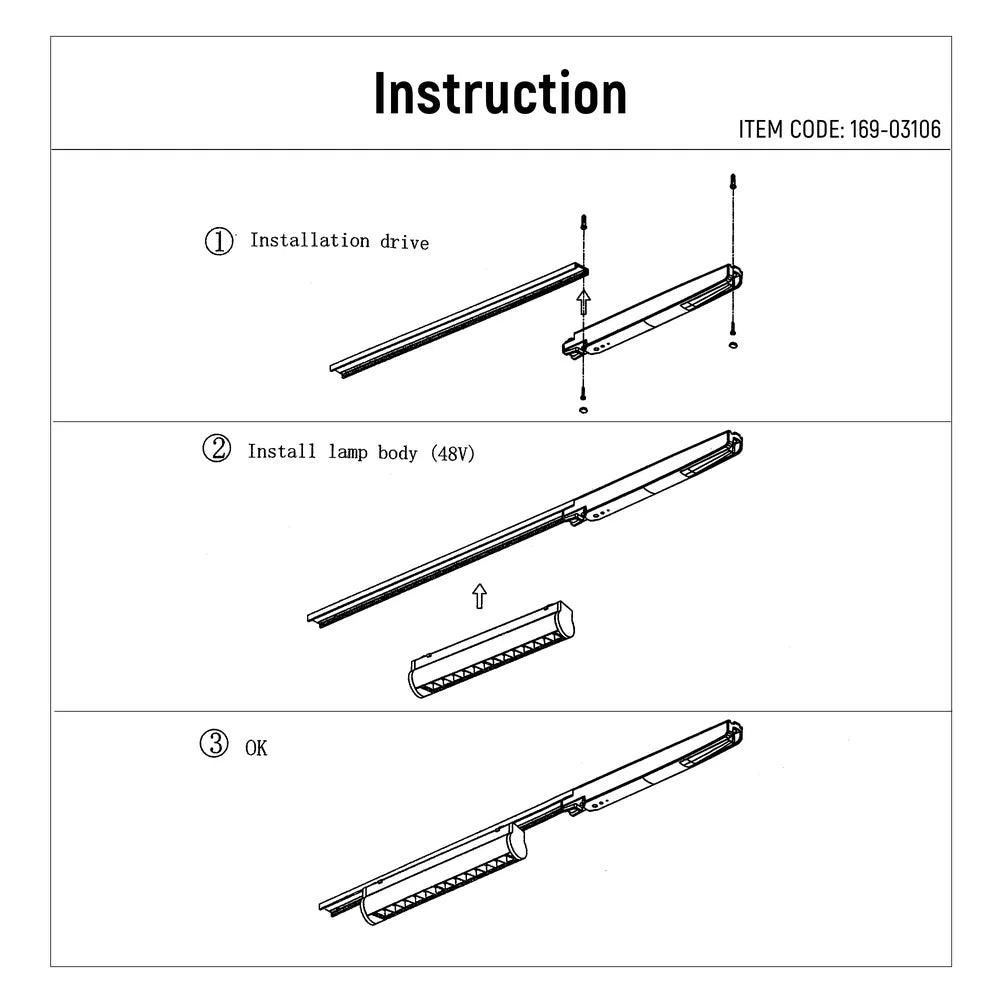 User manual for FlexBeam Laser Blade Linear Magnetic Track Light-169-03106