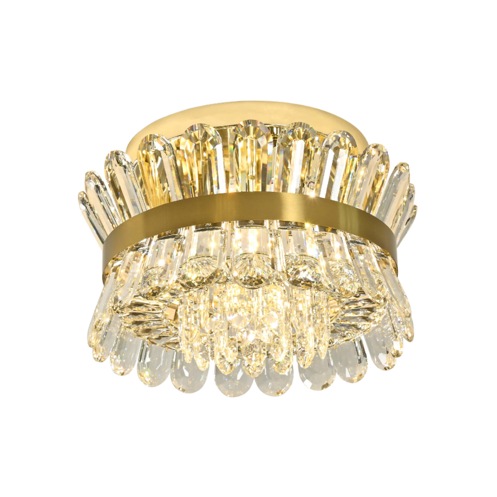 Main image of Flush Ring Crystal Deluxe Chandelier Ceiling Light | TEKLED 159-18070