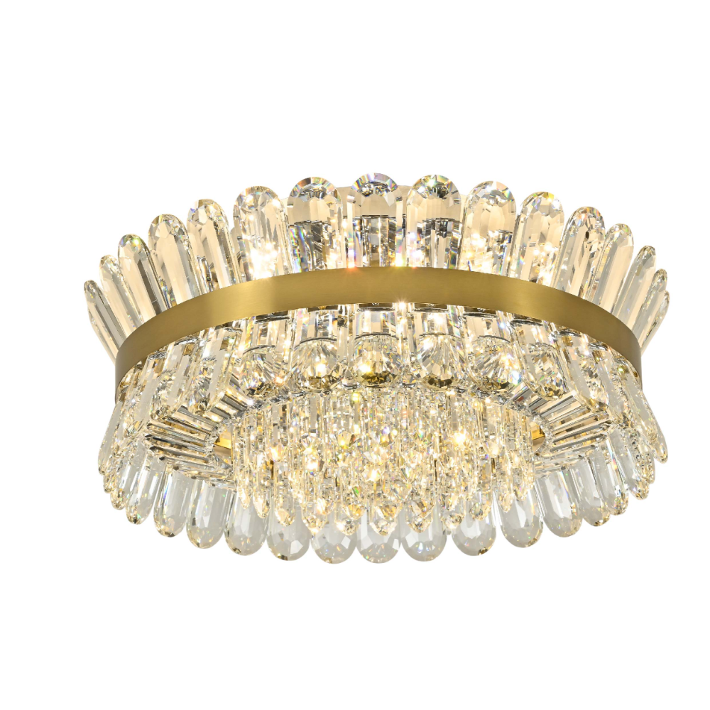 Main image of Flush Ring Crystal Deluxe Chandelier Ceiling Light | TEKLED 159-18071