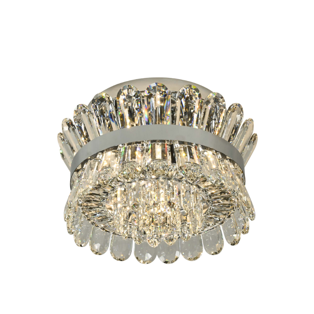 Main image of Flush Ring Crystal Deluxe Chandelier Ceiling Light | TEKLED 159-18073