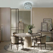 Interior application of Flush Ring Crystal Deluxe Chandelier Ceiling Light | TEKLED 159-18073
