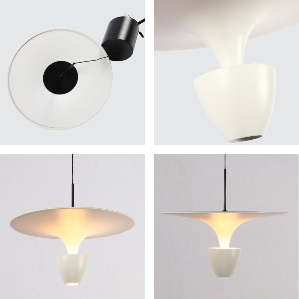 Close shots of Fountain Pendat Light brown CCT Changeble D300 8W 159-18115