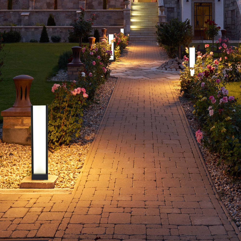 Frammed LED Outdoor Pathway Bollard Lawn Light 20W 4000K 3