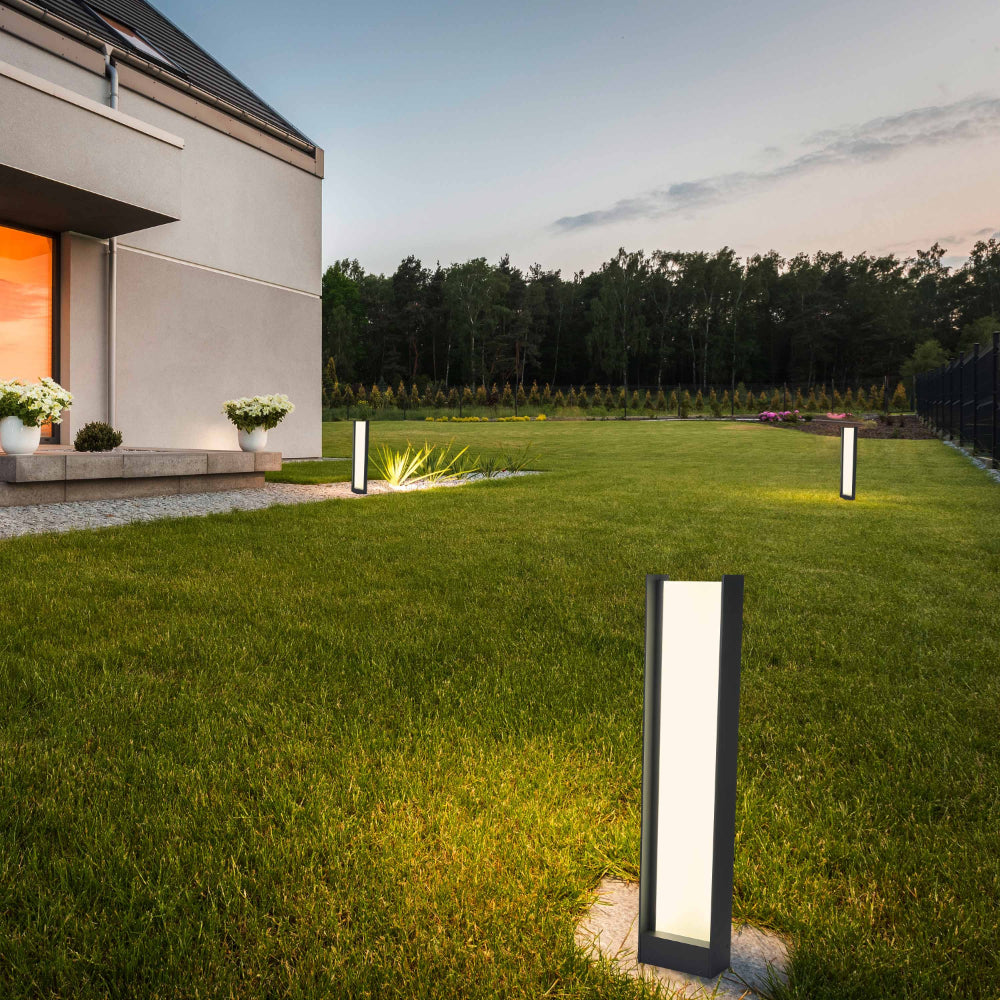 Frammed LED Outdoor Pathway Bollard Lawn Light 20W 4000K 4