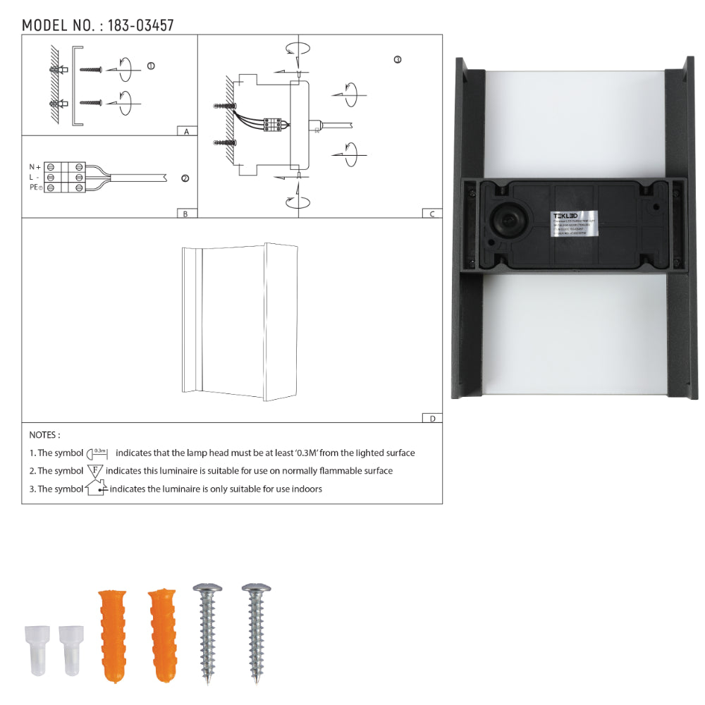 Frammed LED Outdoor Wall Light 20W 4000K