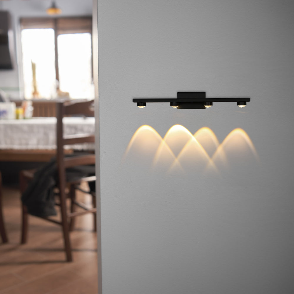 Freja Nordic Mirror LED Wall Light Black 4000K 3