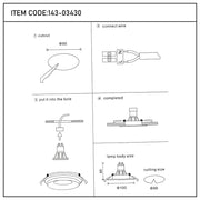 User manual for Glare Guard Fixed Recessed GU10 Downlight-143-03430