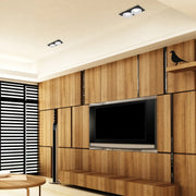 GU10 Downlight Fixture enhancing a modern kitchen's sleek decor with focused lighting, perfect for task illumination and ambiance.143-03434