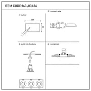 User manual for Glare Guard Fixed Recessed GU10 Downlight-143-03436