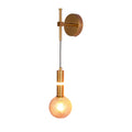 Stylish gold wall light with a decorative glass bulb. The glow creates a modern, elegant feel.