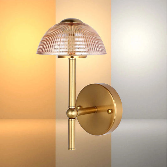 Mushroom Glass Wall Light – Integrated 5W LED, 3CCT Switchable