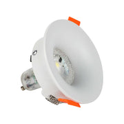 GU10 Downlight Fixture TEKLED Halo Low-Glare Fixed Recessed GU10 Downlight-White-143-03993
