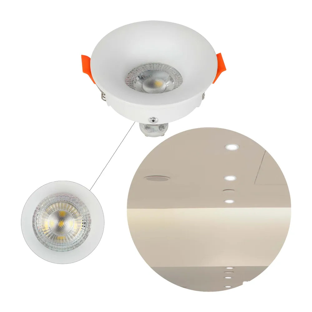 Close shot of the Halo Low-Glare Fixed Recessed GU10 Downlight-143-03993