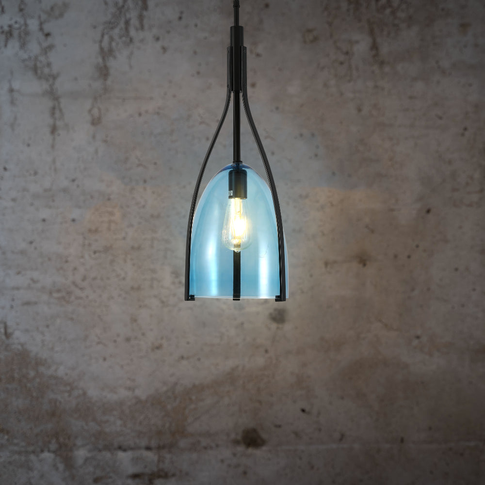 Havana Bell Glass Pendant Light 8