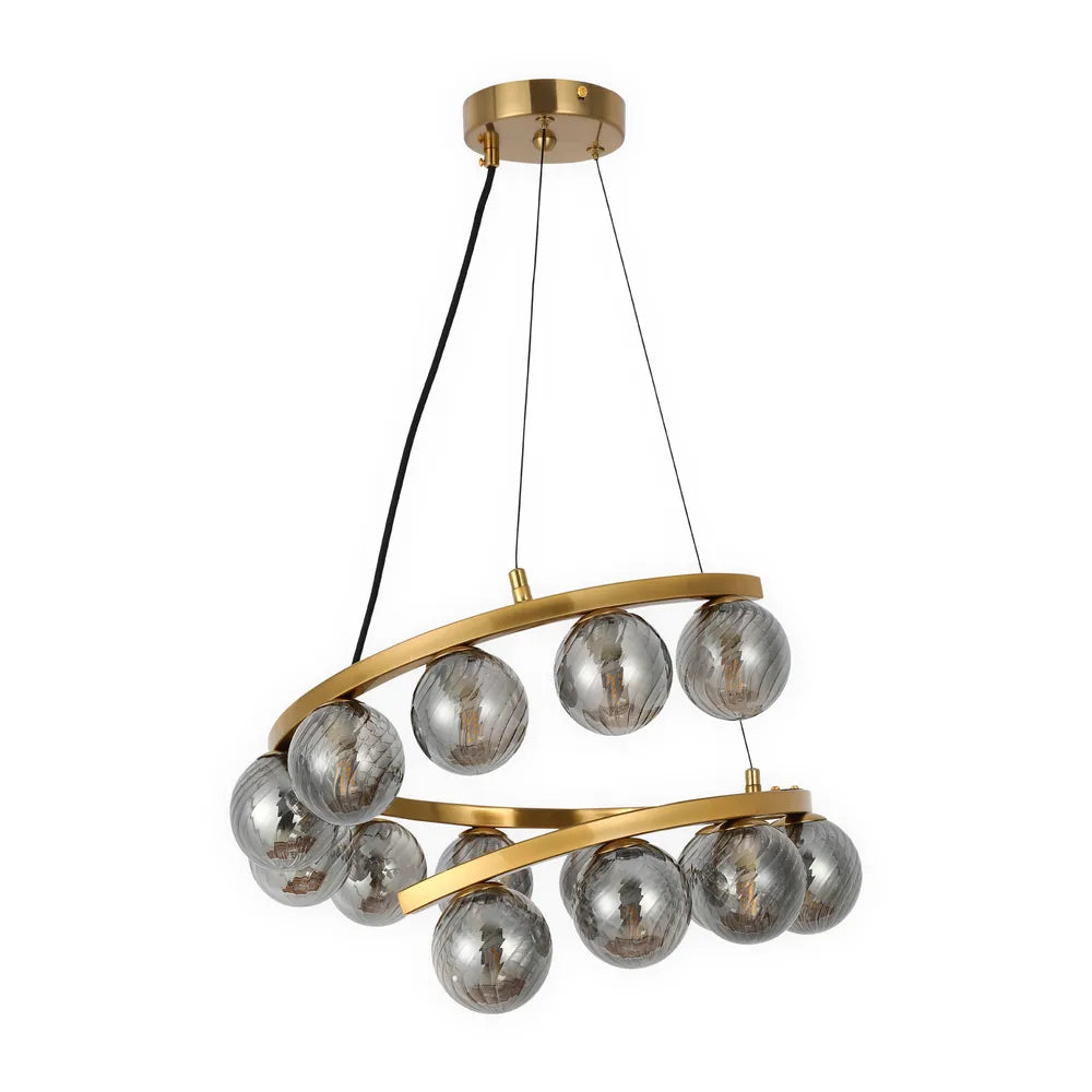 Modern Chandelier TEKLED Helix Glow Pendant Chandelier-1 Ring Small-159-18274